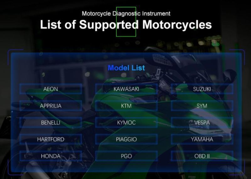 Jdiag M100 Motorcycle Diagnostic Tool for Kawasaki YAMAHA Suzuki Motorbike Scanner Motor Scan Tool Instead of Mct-500