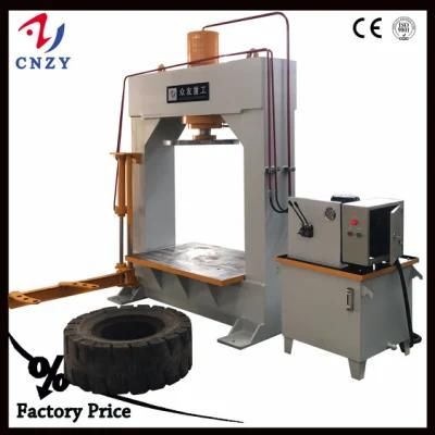 100ton 120ton Forklift Solid Tire Press Machine with Lifting Equipment