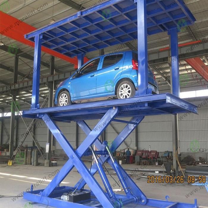 Double Deck Scissor Parking Garage Car Lift