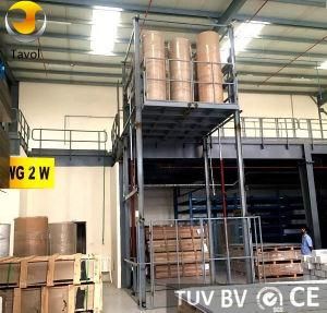 Hydraulic Elevator Double Guide Rail Cargo Lift for Warehouse