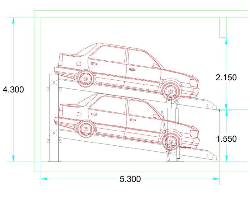 Multi Floor Pit Type Stack Parking Underground Car Parking Stacker