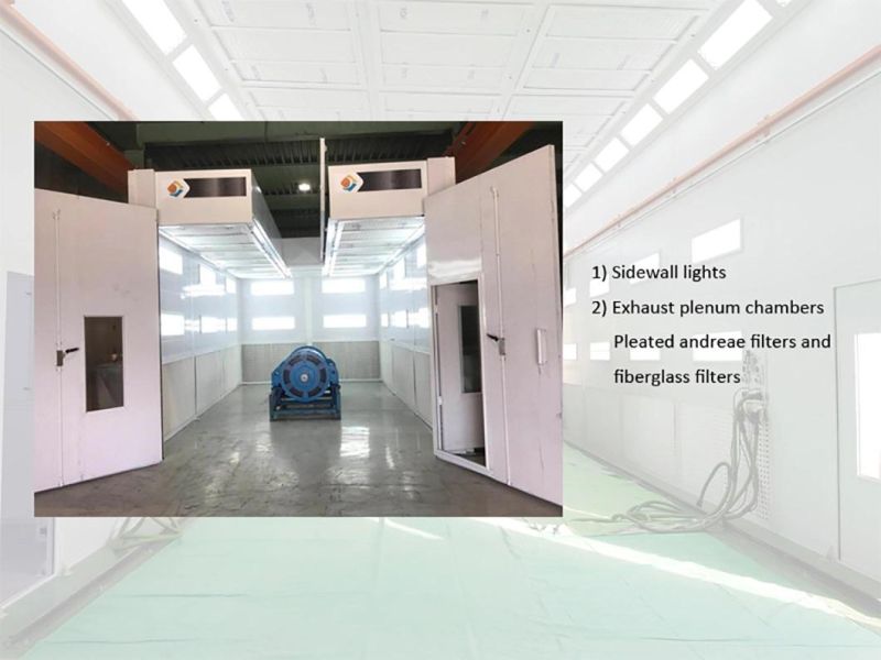 Full Down Draught Spray Booth Paint Spray Booth Garage Paint Booth for Truck and Bus Refinishing