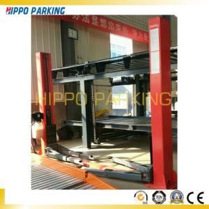 3500kgs Two Point Manual Release Floor Plate 220V Car Lift