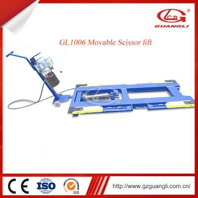 China Manufacturer Supply One Cylinder Hydraulic Movable Scissor Car Lift for Sale with Ce (GL1006)