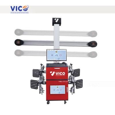 Vico Auto Wheel Alignment Factory Outlet Wheel Aligner with Automatic Tracking Beam