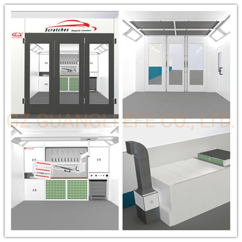 New Design Simple Paint Booth with Tool Cabinet and Electrical Cabinet
