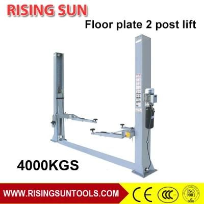 Manual Release Floor Plate 2 Post Auto Lift
