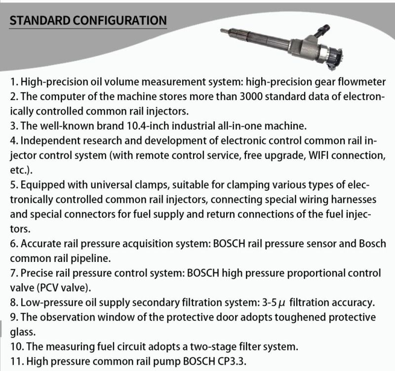 Auto Engine Testing Calibration Machine Common Rail Piezo Injector Test Bench EPS205