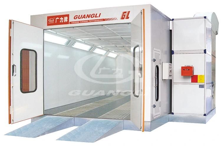 Ce Approved Automotive Paints Spray Booth with Floded Metal Sheet Doors