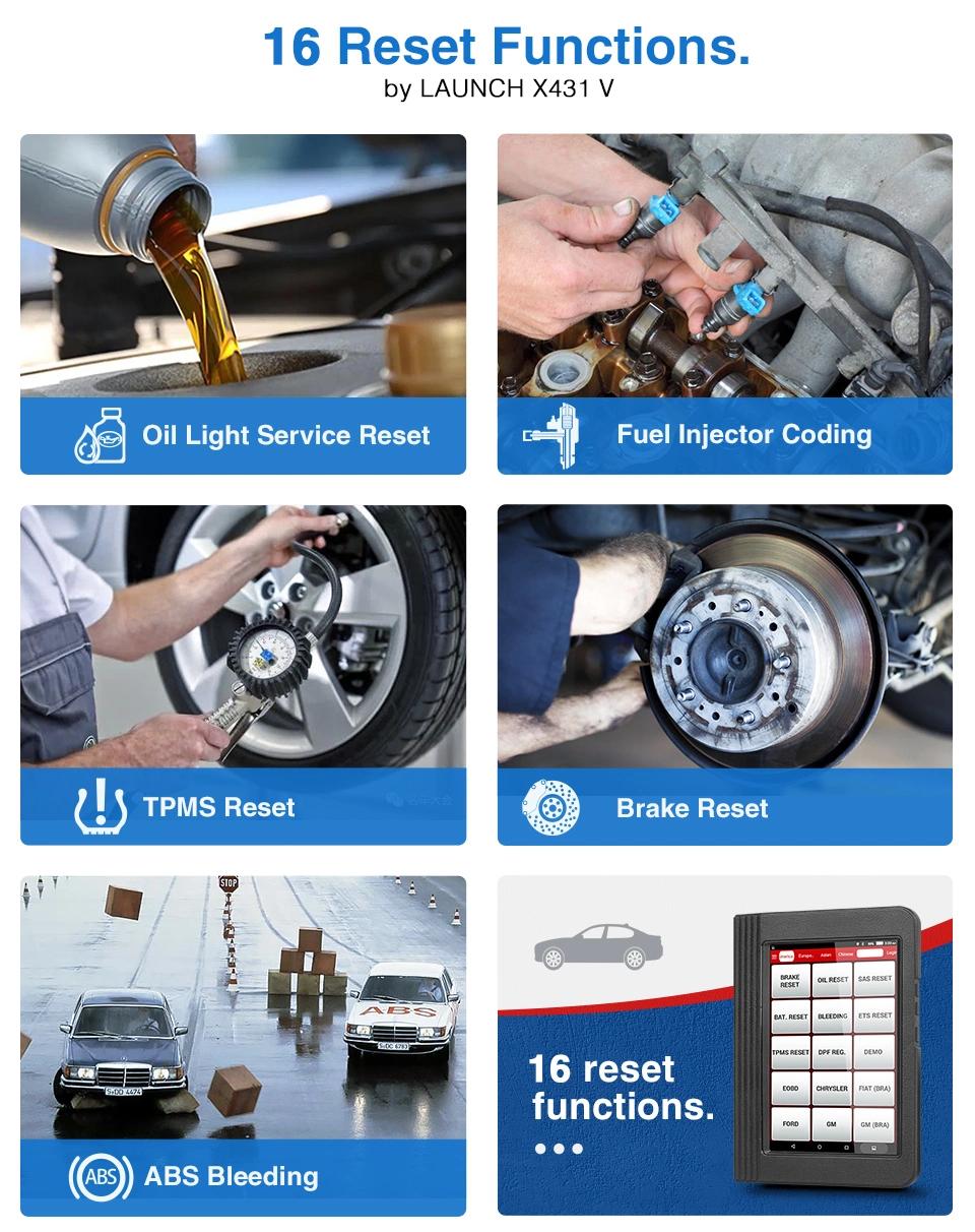 Launch X431 V OBD2 Scanner Complete Auto Diagnosis Obdii Test