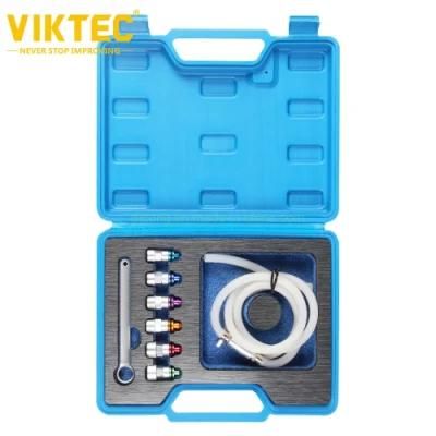 Viktec Brake Fluid Clutch Bleeder Hose with Non-Return Check Valve and 12 Point 7-12mm &amp; 3/8-Inch Drive Sockets and Wrench Set