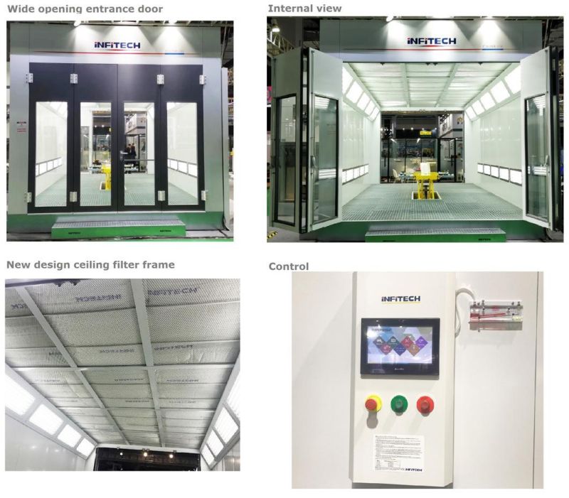 Full Downdraft Car Spray Booths Paint Spray Booths Auto Paint Booth with Car Lift